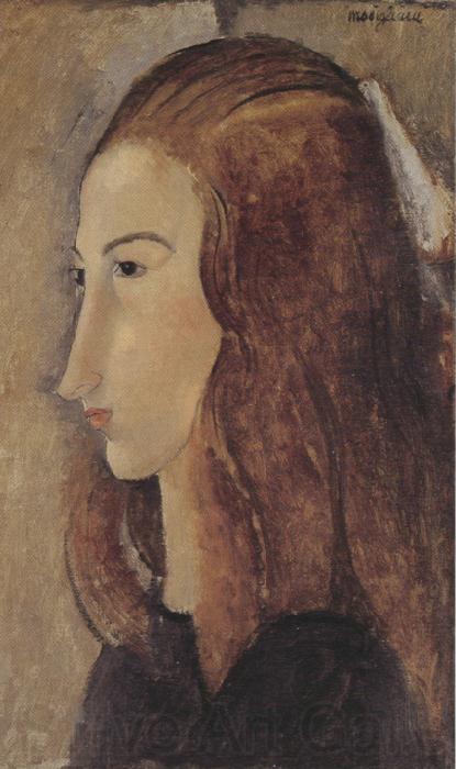 Amedeo Modigliani Portrait of Jeanne Hebuterne (mk39) Norge oil painting art